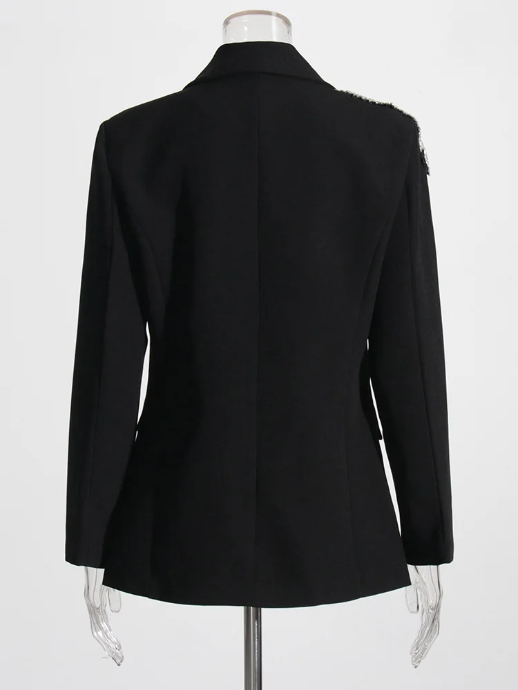 Twotwinstyle Patchwork Diamonds Print Blazers For Women