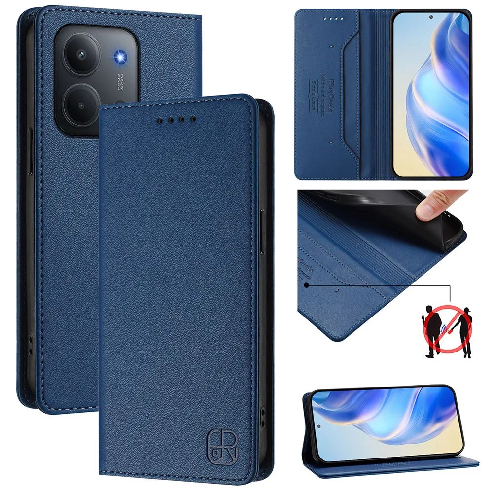 Luxury Anti-Theft Leather Flip Wallet Phone Case