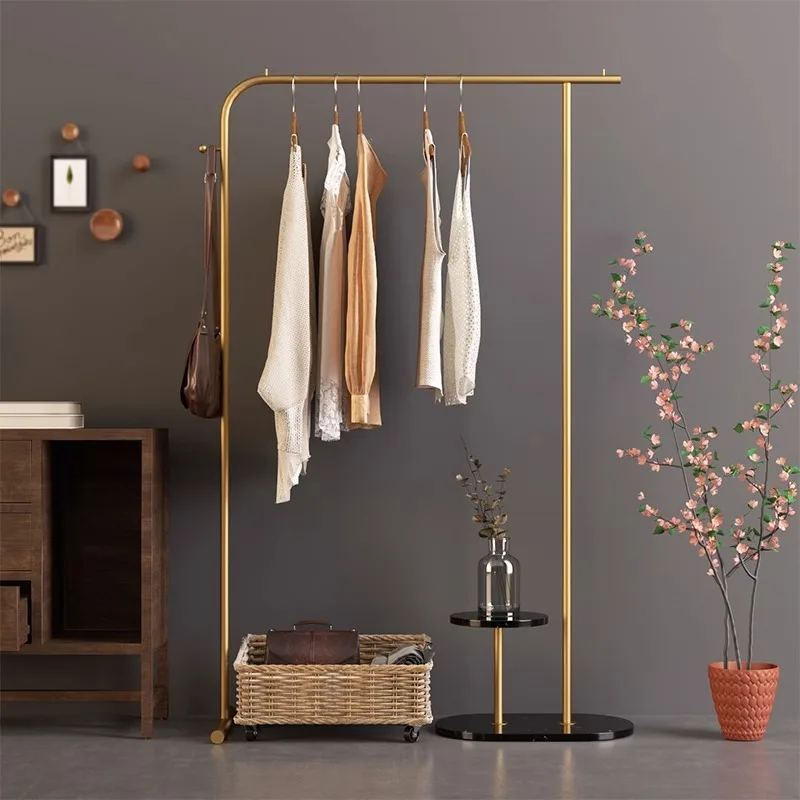 

Detachable Boutique Clothes Rack Black Golden Nordic Hallway Clothes Stand Bedroom Entrance Moveis Para Casa Home Eccessories