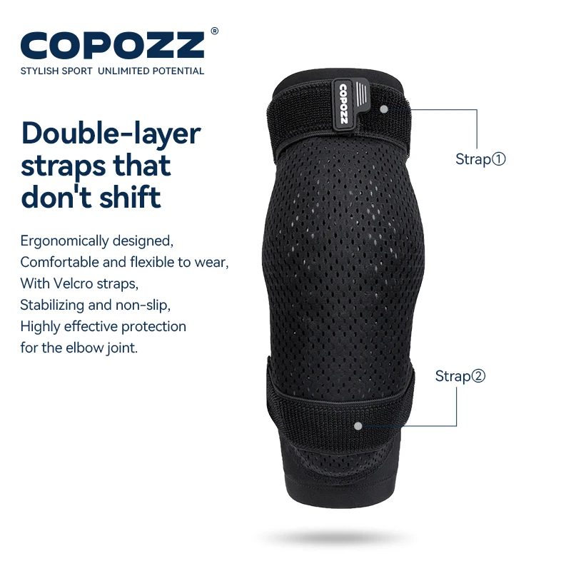 COPOZZ RZLABS Low Temperature Resistant Ski Elbow Pads Motorcycle Skating Impact Protection Breathable Snowboard Elbow Protector