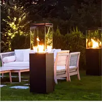 เตาผิงแก๊สลานกลางแจ้งโพรเพนหรือเครื่องทําความร้อนแก๊สบิวเทน 3