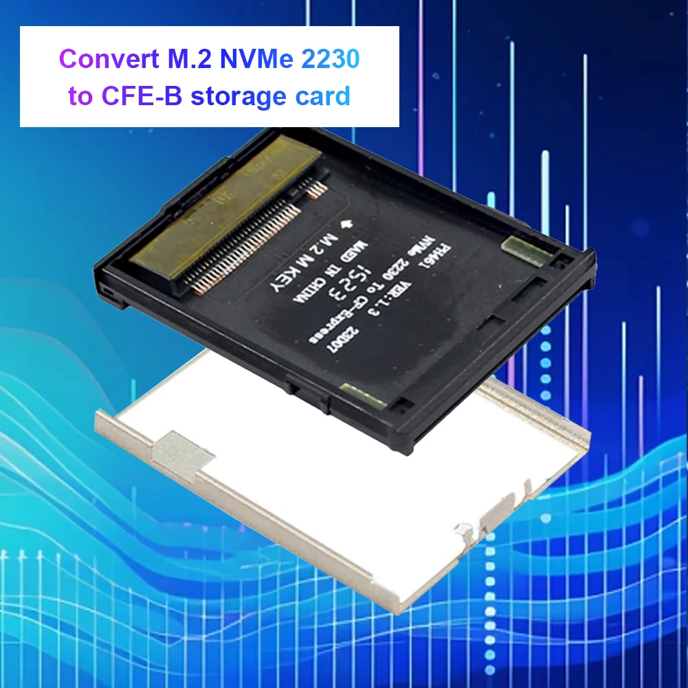 고속 NGFF M.2 NVMe 2230 M 키 SSD, CFExpress B 타입 어댑터 확장 메모리 카드, NVME DIY 조립 키트, 카메라용