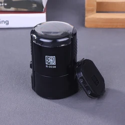 Versatile Large Round Self - Inking Custom Text Stamp - Adjustable Sizes (38mm)