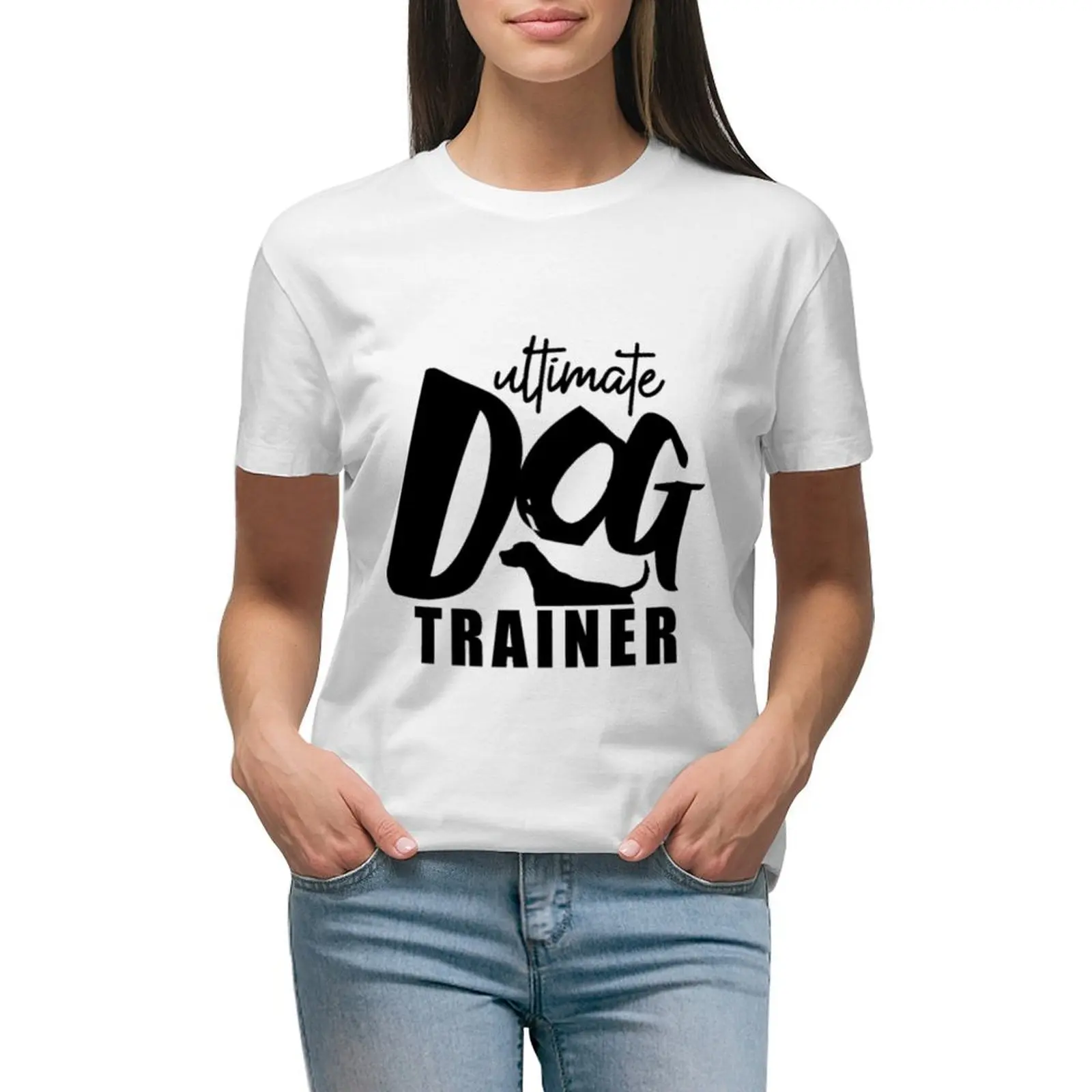 

Dog Trainer Dog T-shirt Blouse kawaii clothes graphics Woman T-shirts