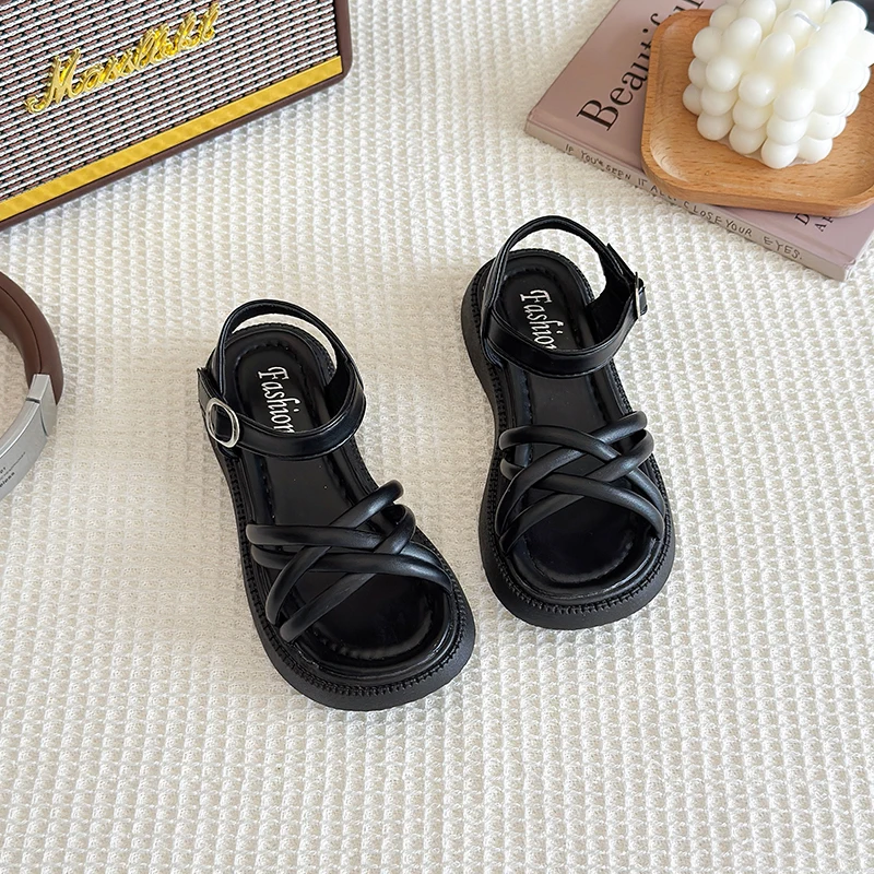 Girls Summer Gladiator Sandals Kids Beach Shoes