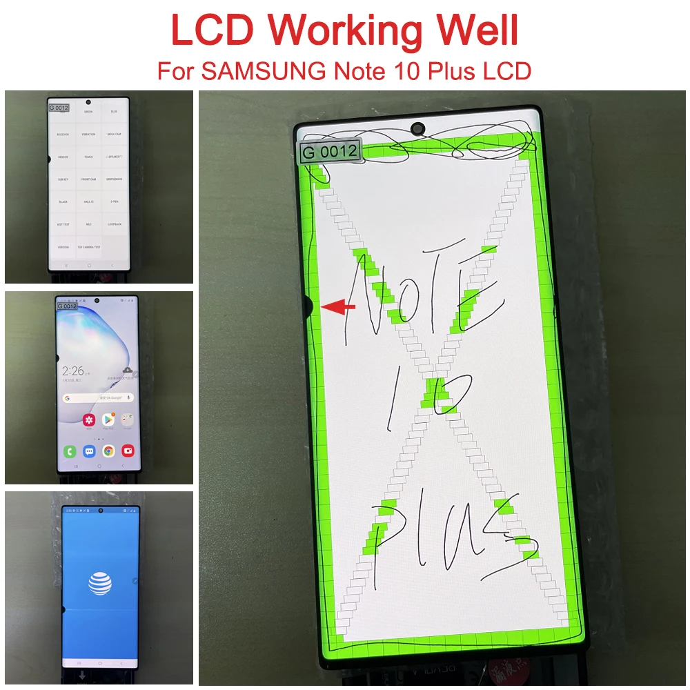 Line spot defect for Samsung Galaxy Note 10 plus LCD Display For
