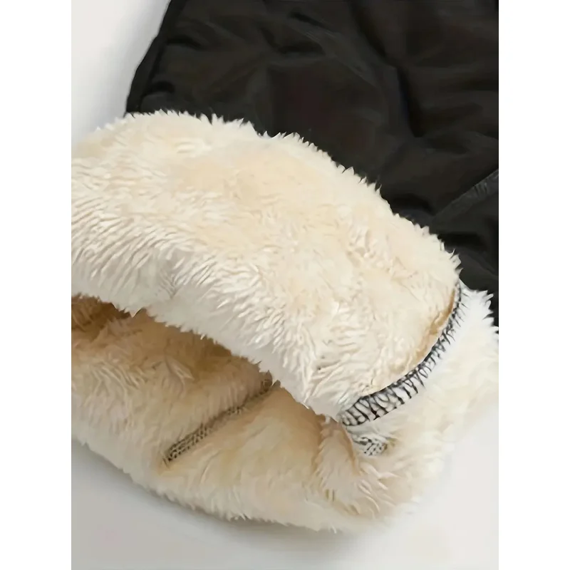 Two-piece Winter Men's Thermal Trousers to Protect Against Wind and Cold Down Pants Plush Goose Clothes Padding Winterize Cargo