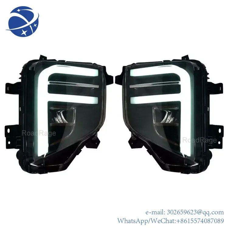 

yyhc Car LED Daytime Running Light with Turning DRL fog lights Lamp For Triton L200 2019 2020