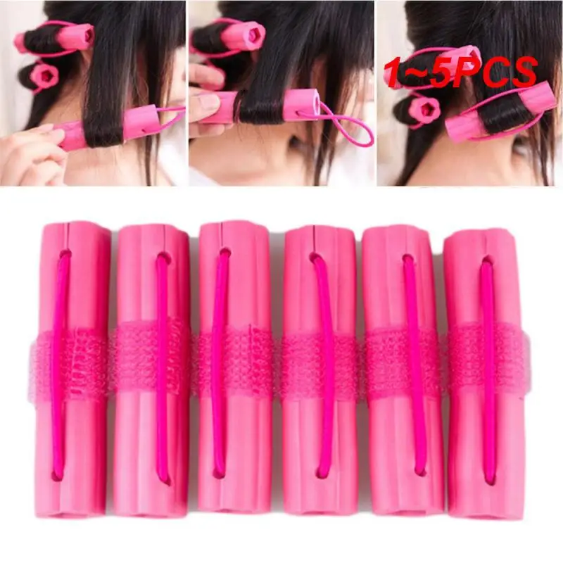 

1~5PCS Hot!Wave Formers Soft Foam Sponge Hair Curler Sleeping Styling Tools Hair Curlers Rollers Wavy Hair Accessories