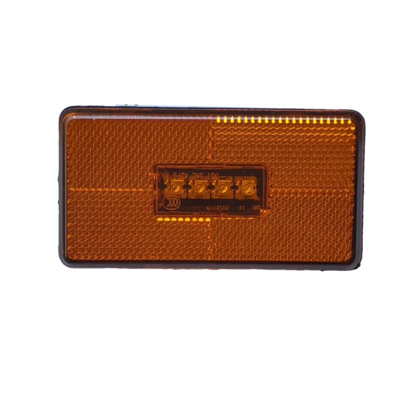 2Pcs 24v Amber 4 LED Side Marker Light Lamp for SCANIA 5 6 Series