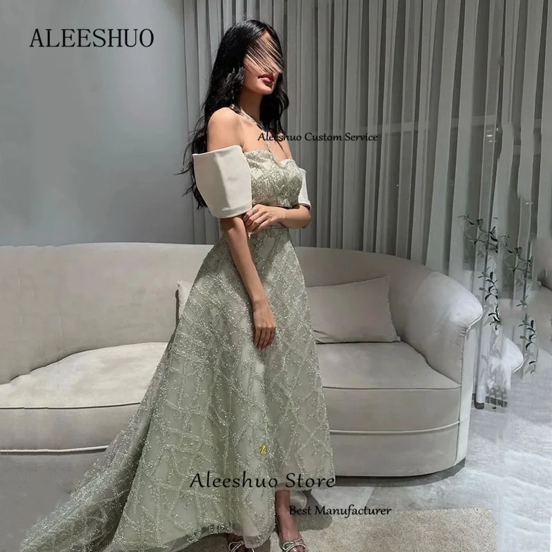 Рисунок 3 - Изысканное зеленое платье Aleeshuo