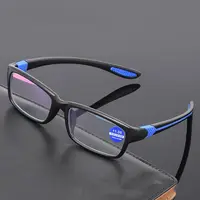 Reading Glasses Men Women Sports Anti-blue Light Reading Eyewear Black Red TR90 Frame Presbyopia Eyeglasses +100 to+400 glasses