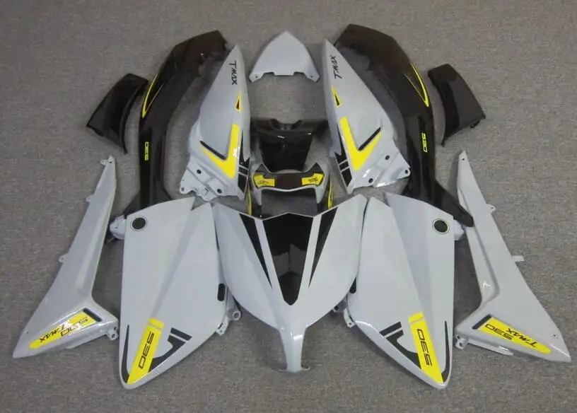 Nuovo Kit Carene Abs Adatto Per Yamaha Tmax 530 2012 2013 2014 12 13 14 Set Carrozzeria Grigio