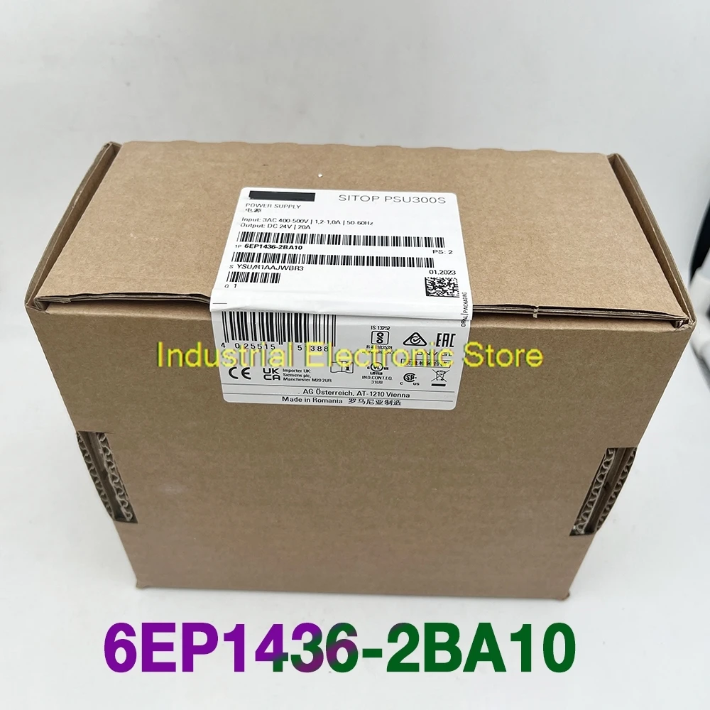 

Блок питания для SIEMENS SITOP PSU300S, 20 А, стабилизированный вход: 400-500 В, 3 выхода переменного тока: 24 В постоянного тока/20 А, 6EP1436-2BA10