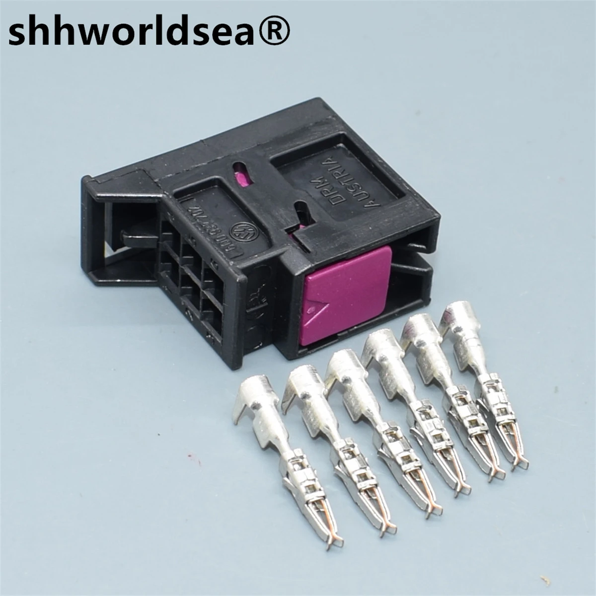 shhworldsea 1pcs 6PIN 1.5mm Car Rear Tail Lamp Plug For Audi A1 Q3 6Q0 937 702 6pin CABLE 6Q0937702