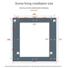 Ultrathin Wall Mounted Shower Folding Seat Chair Casual Household Porch Shoe Back Chair Step Stool Aluminium Home Furniture 5