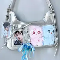 Y2K mignon nœud Ita sac fille Transparent sac de messager femmes mode épaule sac à bandoulière Ladys bricolage Badge sac fourre-tout Lolita sac à main 6
