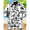 3D Print Sausage Food Graphic Hawaiian Shirts For Men Summer Short Sleeve Cuban Collar Casual Holiday Festival Beach Shirts 2