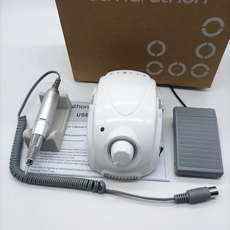 

65W Manicure Machine BT Marathon Champion Control Box Strong 210 35000RPM Handle Electric Nail Drill Nail File Equipment Set
