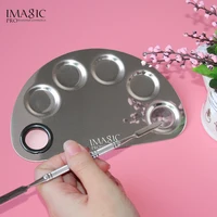 IMAGIC Professional Makeup Palette Beauty Stainless Makeup Nail Eye Shadow Foundation Mixing Palette Spatula Cosmetic Tools - Image 4