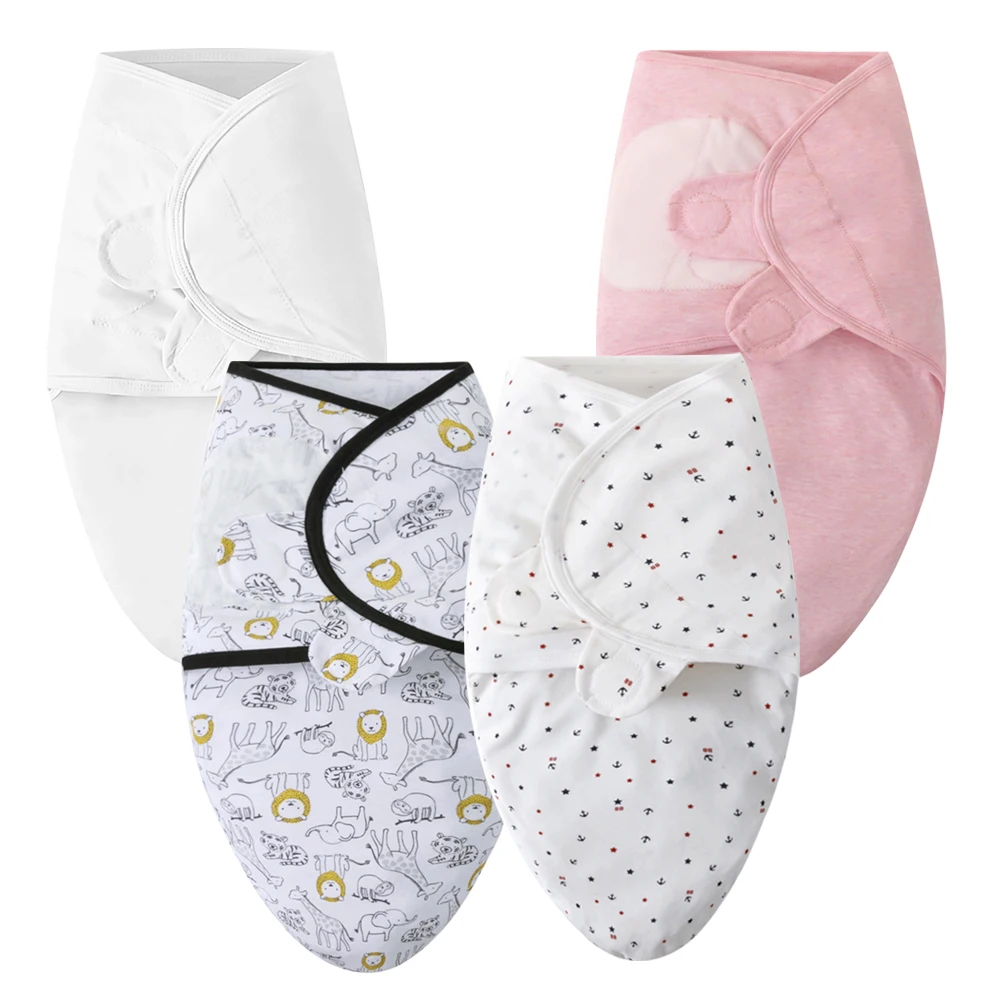 Baby Sleeping Bag Newborn Envelope Cocoon Wrap Swaddle Soft 100% Cotton 0-6 Months Sleep Blanket