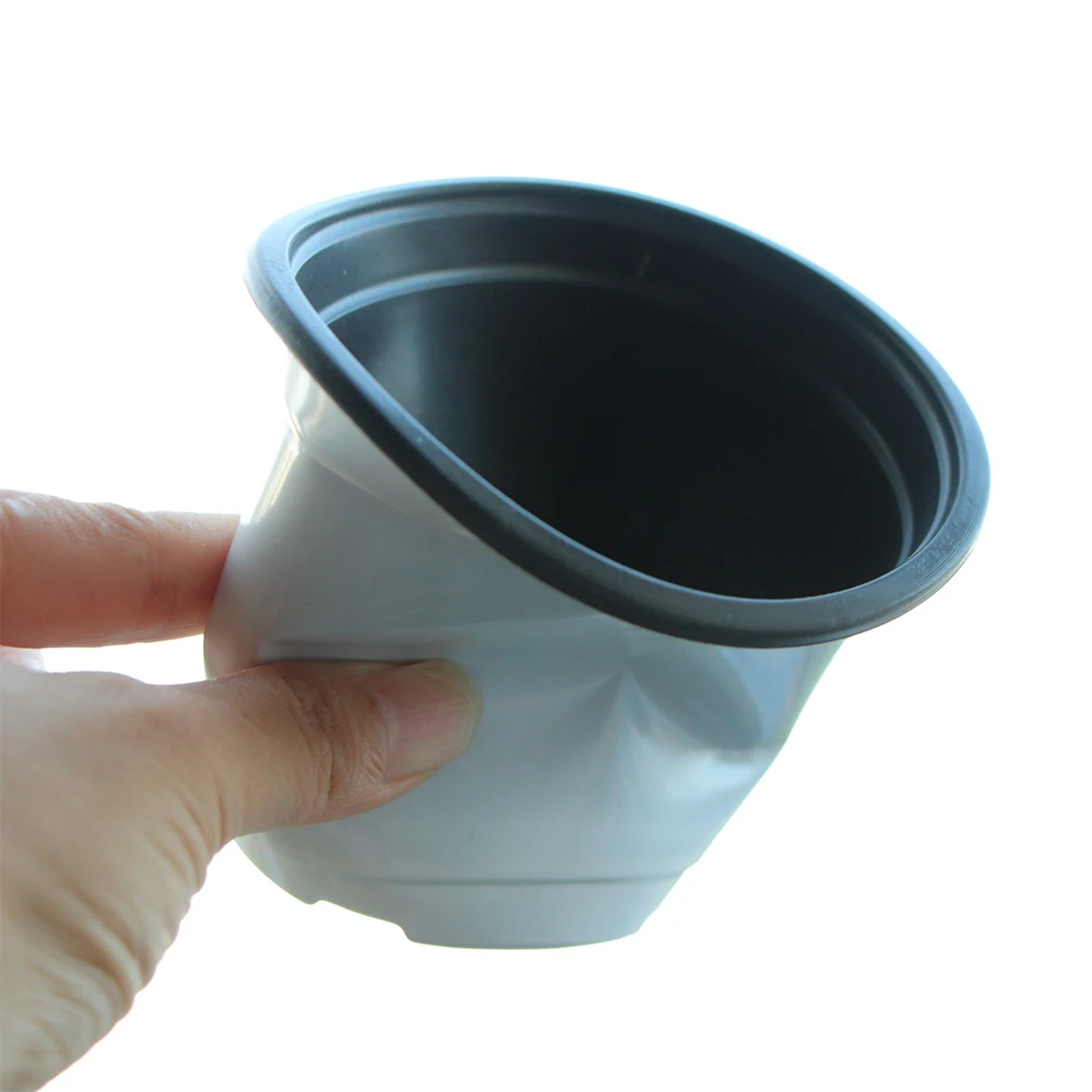 20PCS 9/10/12cm Garden Mini Plastic Pot for Succulent Flower Plants Cultivation Grow Flowerpot Seedling Transplant Nursery Cup flower pot plant pot
