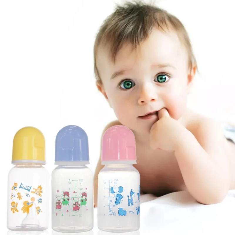 Portable Feeding Bottle BPA Free Safe Infant Nipple Care For Milk Juice