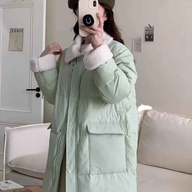 

Sweet Coat Women 2023 Down Coats Women's Long Knee White Duck Down Jacket for Women Winter Thick Jackets Special Offer Пуховик
