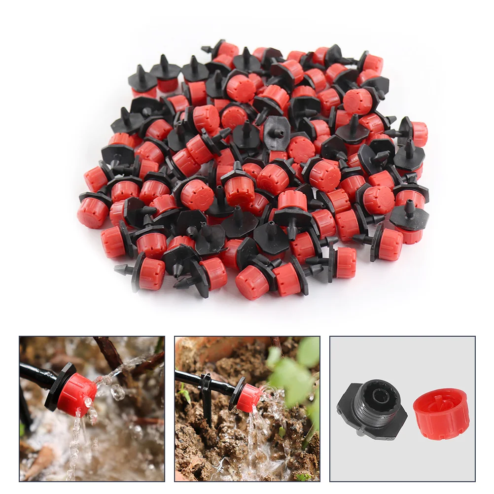 

100 PCS Riding Hood Nozzle Plants Micro Dripper Sprinkler Sprinklers Irrigation System Part Plastic Water Flow