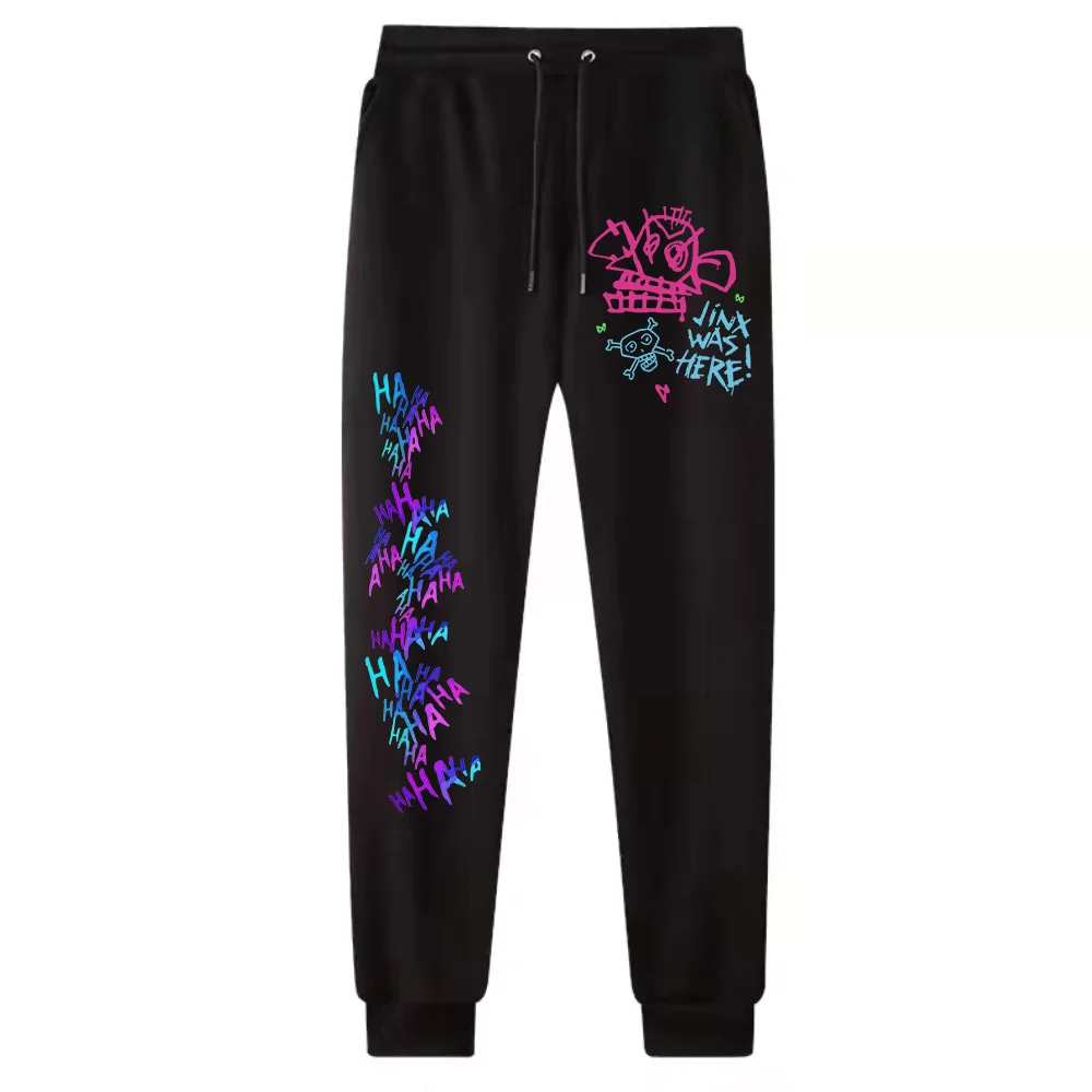 Hot Anime Arcane-Jinx Pants Man Woman  Harajuku  Streetwear Trousers 6