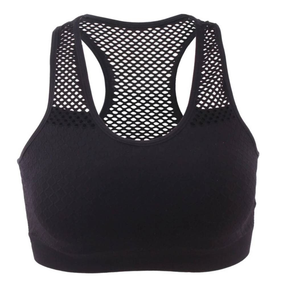 

Women Sports Top Bra Fitness Sportswear Women's Sleep Bras Openwork Mesh Running Workout Gym Tops Yoga Bra