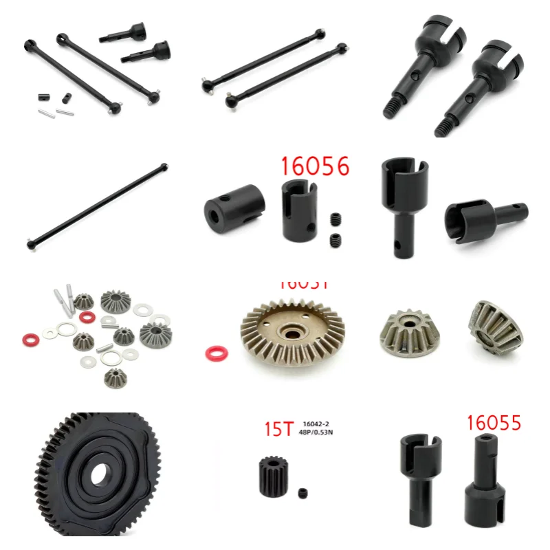 Metallische Zubehörteile: ZD Racing MT16 BX12 X12S Gladiator JIUSI PT14R MT14R WB12 PRO RC Getriebe Achsen Teile