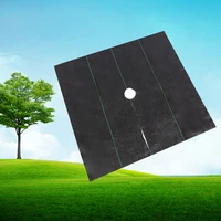 10pcs Square Weed Barrier ผ้าสวนต้นไม้ป้องกันวัชพืชพร้อมรูสําหรับต้นไม้รากหญ้าควบคุม Grow GROUND ครอบคลุม 1