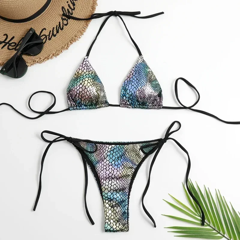 Mini Cubes Bikinitrusse Brasiliansk Draperet I Sid