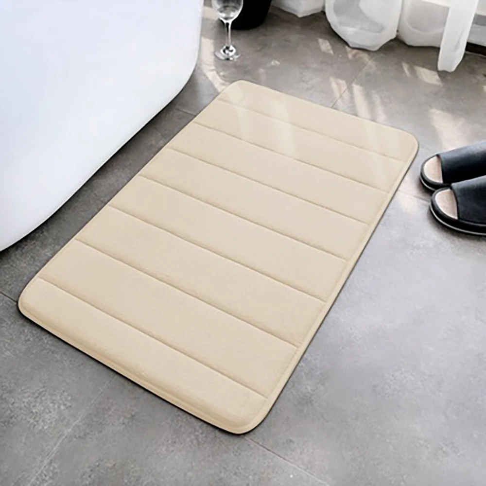 Plush Absorbent Non-Slip Bathroom Mat - Soft and Stylish Floor Rug