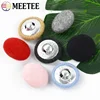 Meetee 50Pcs 15-38mm High-grade Cashmere Covered Buttons Windbreaker Coat Button DIY Sewing Clothing Scrapbooking Accessories 4
