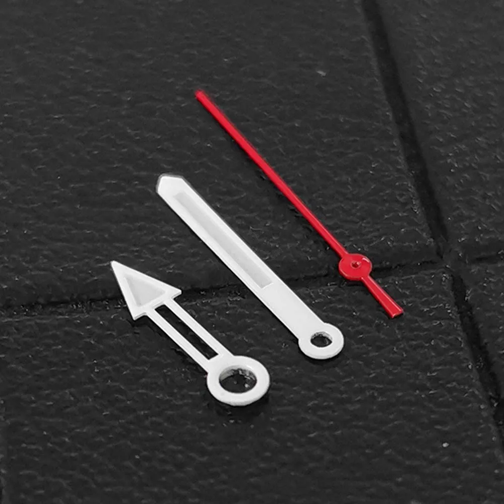 

For NH35 Hands White-Red Color Watch Hands Green Luminous Pointers 8mm*11mm*12mm Needles for NH35/NH36/4R/7S Movement Watch Part