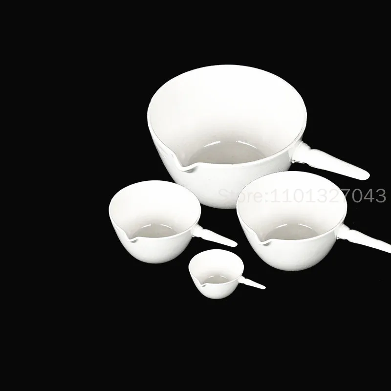 Ceramic evaporating dish with handle,Capacity 50ml~1000ml,Ceramics crucible