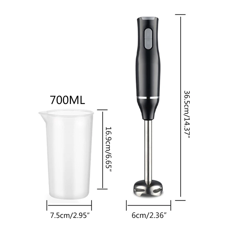 High Power 400W Immersion Hand Stick Blender Mixer for Milkshake Juice Baby Complementary Food Includes Smoothie New Dropship 6