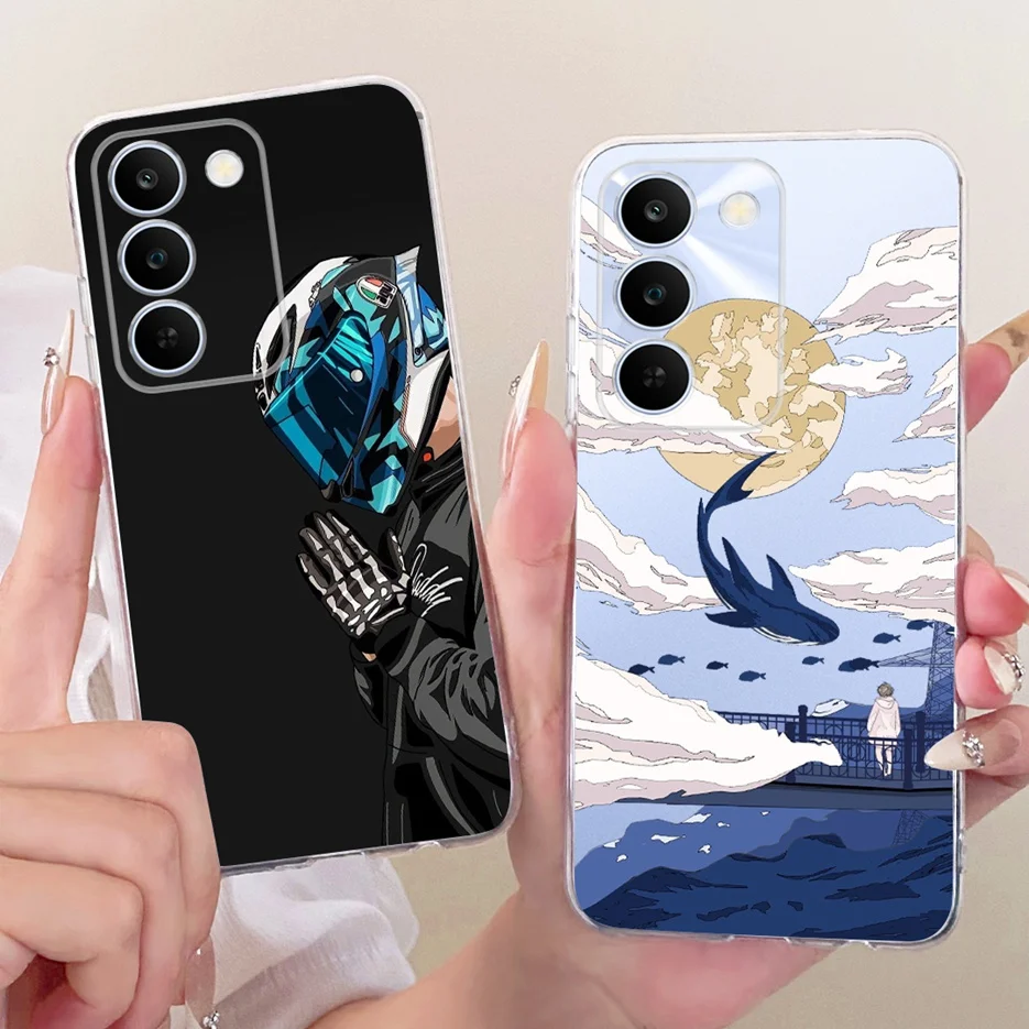 Cool Robot Animal Painted Soft Slim Phone Case
