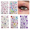 Glitter Face Stickers for Children Rhinestones for Eyes Face Diamonds Bright Stickers Festival Makeup Jewels Stickers ZS006 2