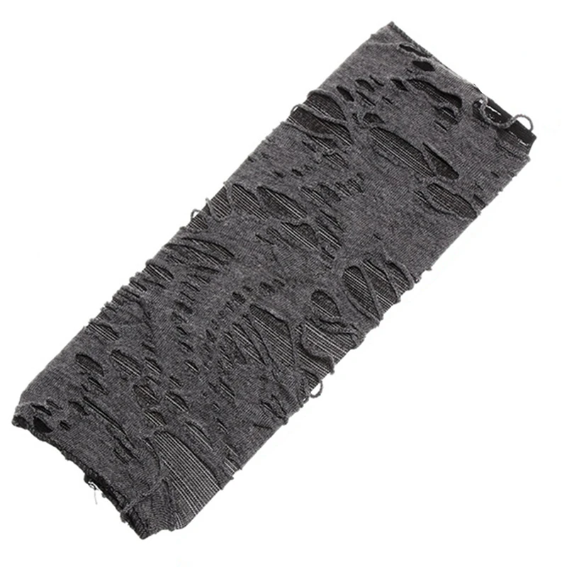 Gothic Fingerless Gloves - Halloween Ripped Cosplay Accessories for Adults