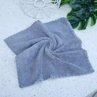 Practical Solid Color Hand Towel Coral Fleece Face Towels Hanging Towel Absorbent Towels Children Hand Towels High Quality 4