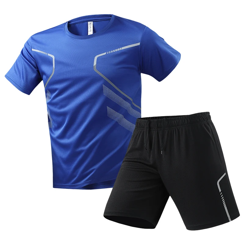 طقم مكون من قطعتين للجري للرجال بدلة رياضية سريعة...