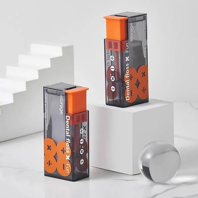 Portable Automatic Floss Box Travel Sets Disposable Floss Stick