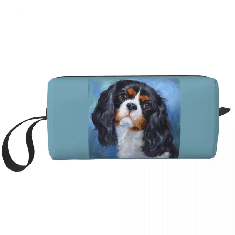 

Pet Dog Cavalier King Charles Spaniel Makeup Bag for Women Travel Cosmetic Organizer Cute Animal Storage Toiletry Bags