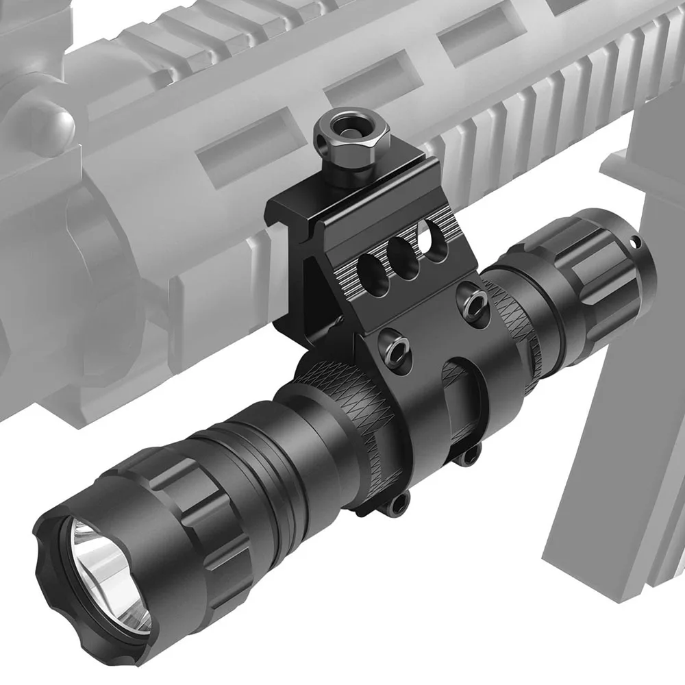 45-Grad-Offset-Taschenlampenhalterung Kompatibel mit 25,4mm/30mm Innendurchmesser Universelle Taschenlampenringhalterung – Detail 5