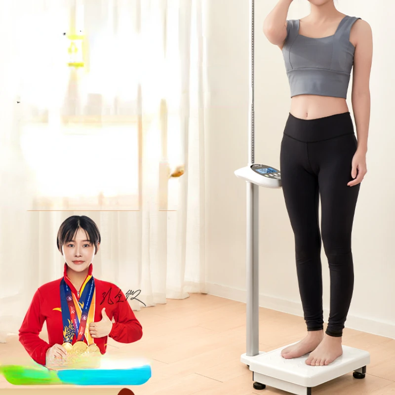 체중계  의료 정밀 전자 저울, 키 및 무게추 올인원 측정기, 심플 텔레스코픽 로드, 전문 체중계 