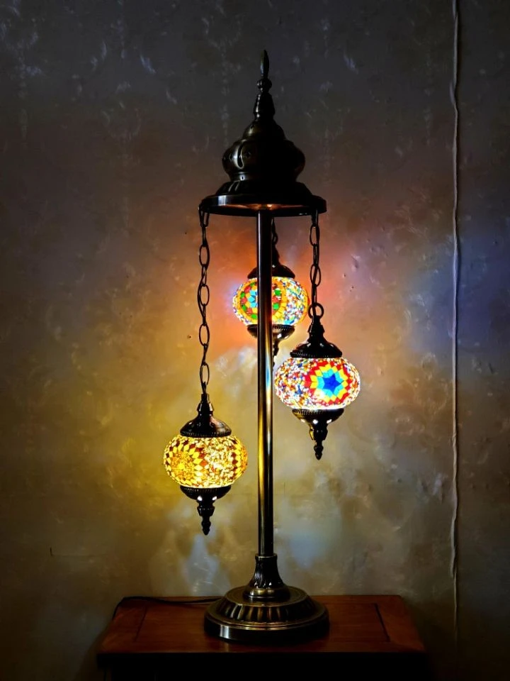 

Retro Romantic Bedroom Living Room Dining Room Hotel Homestay Bar Handmade Glass Lamp