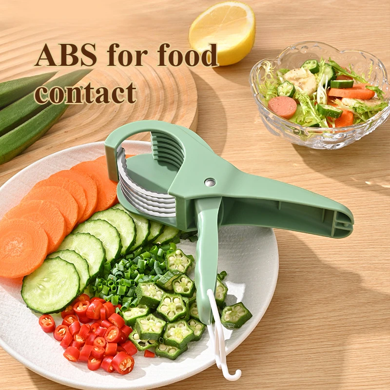 Stainless Steel Fruit and Vegetable Slicer God Ham Sausage Slicing Fruit Salad Divided Cut Melon God Kitchen Supplies